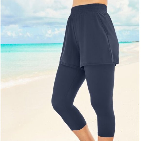ONE DAY ONLY Nwt Swim Capri shorts Bottom Swimsuits For All - Picture 2 of 3